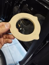 BMW M4 audio installation detail