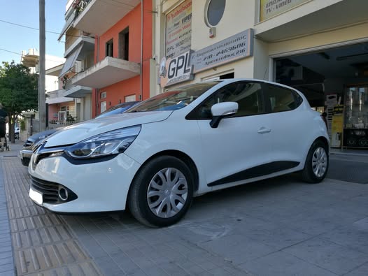 Renault Clio outside GPL Technologies after alarm project